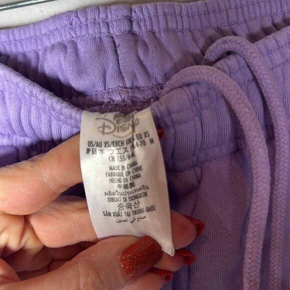 Disney Mickey Embroidered Purple Joggers. Size XS. - Picture 8 of 8